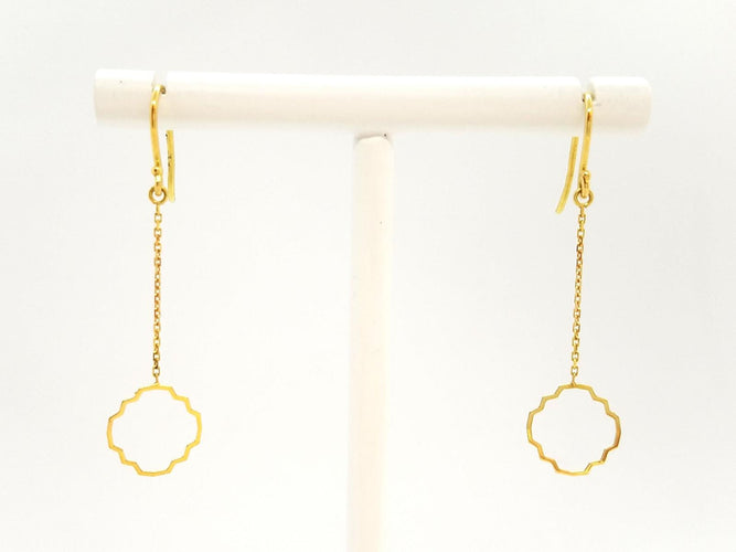 Boucles d'oreilles Transparence - Boucles d'oreilles pendantes en or jaune 18 carats 58 Facettes 578917RV