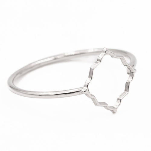 Bague 53 Bague Transparence en or blanc 18 carats 58 Facettes 578919RV