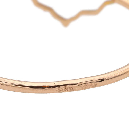 Bague 53 Transparence - Bague motif graphique en or rose 58 Facettes 578920RV