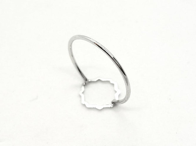 Bague 54 Bague Transparence en or blanc 18 carats 58 Facettes 578927RV