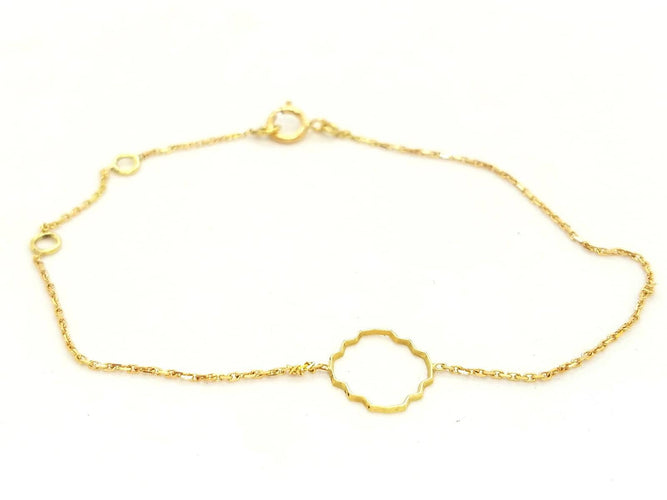 Bracelet Bracelet Transparence en or jaune 18 carats 58 Facettes 578932RV