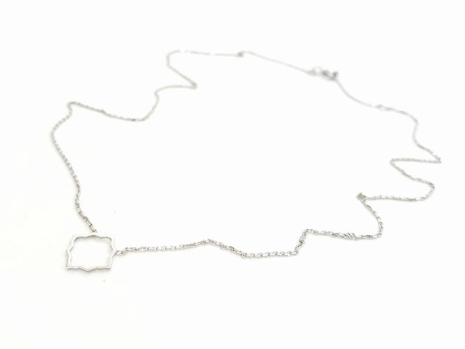 Collier Transparence - Collier en or blanc 18 carats 58 Facettes 578935RV