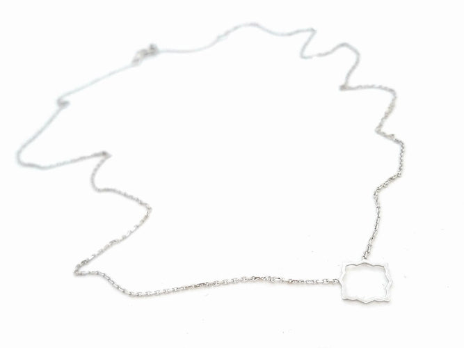 Collier Transparence - Collier en or blanc 18 carats 58 Facettes 578935RV