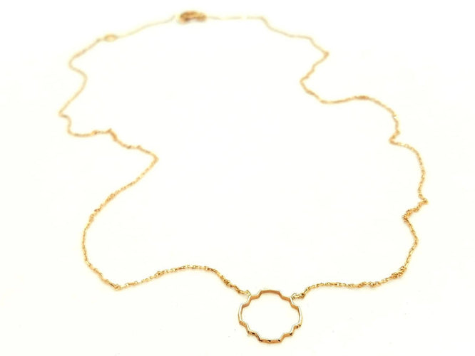 Collier Collier Transparence - Collier motif graphique en or rose 18 carats 58 Facettes 578938RV