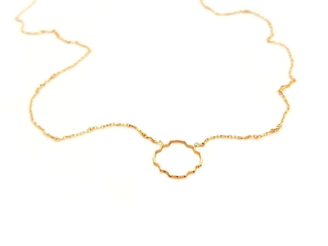 Collier Collier Transparence - Collier motif graphique en or rose 18 carats 58 Facettes 578938RV