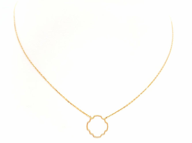 Collier Collier Transparence - Collier motif graphique en or rose 18 carats 58 Facettes 578938RV