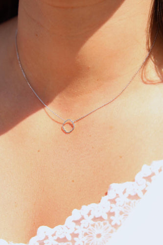 Collier Collier Transparence - Collier en or blanc 18 carats 58 Facettes 578939RV