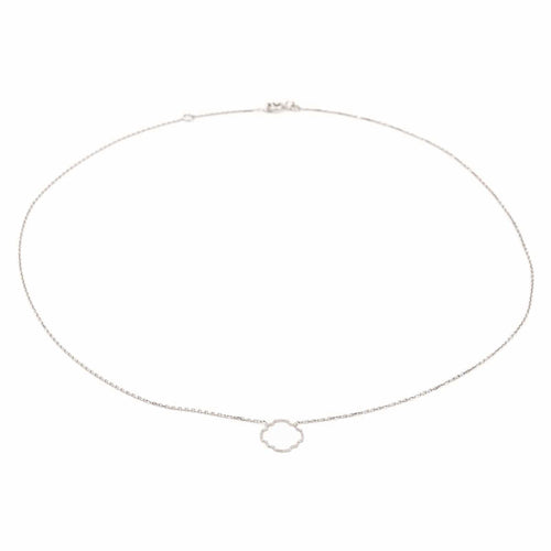 Collier Collier Transparence - Collier en or blanc 18 carats 58 Facettes 578939RV