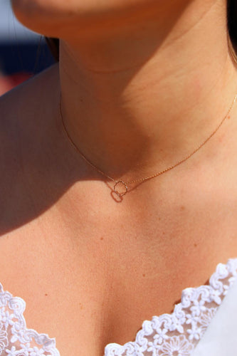 Collier Collier Transparence - Collier en or rose 18 carats 58 Facettes 578943RV