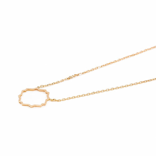 Collier Collier Transparence - Collier en or rose 18 carats 58 Facettes 578943RV