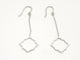 Boucles d'oreilles Boucles d'oreilles Transparence pendantes en or blanc 18 carats 58 Facettes 578947RV