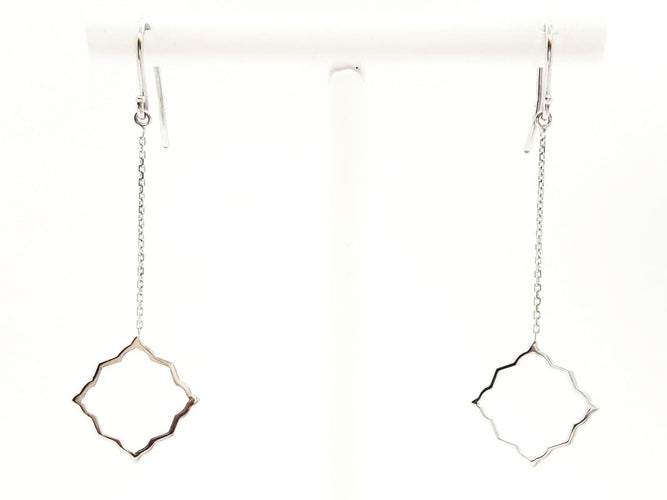 Boucles d'oreilles Boucles d'oreilles Transparence pendantes en or blanc 18 carats 58 Facettes 578947RV