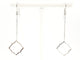 Boucles d'oreilles Boucles d'oreilles Transparence pendantes en or blanc 18 carats 58 Facettes 578947RV