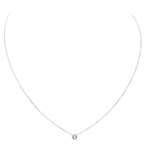 Collier Collier en or blanc 18 carats avec diamant taille brillant 58 Facettes 579047RV
