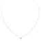 Collier Collier en or blanc 18 carats avec diamant taille brillant 0,012 ct 58 Facettes 579081RV