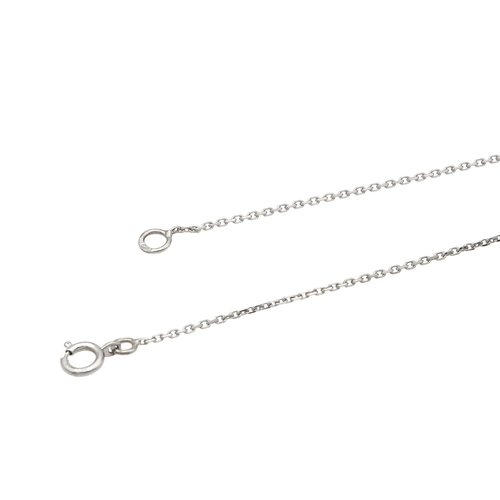 Collier Collier en or blanc 18 carats avec diamant taille brillant 0,012 ct 58 Facettes 579081RV