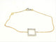 Bracelet Bracelet graphique en or blanc et or rose 18 carats serti de diamants 58 Facettes 579170RV