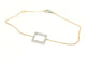 Bracelet Bracelet graphique en or blanc et or rose 18 carats serti de diamants 58 Facettes 579170RV