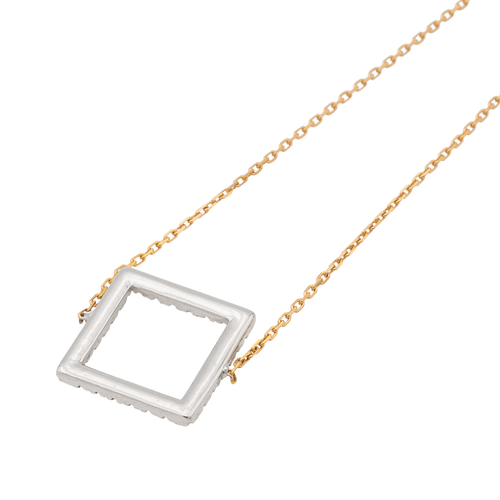 Bracelet Bracelet graphique en or blanc et rose 18 carats avec diamants 58 Facettes 579175RV