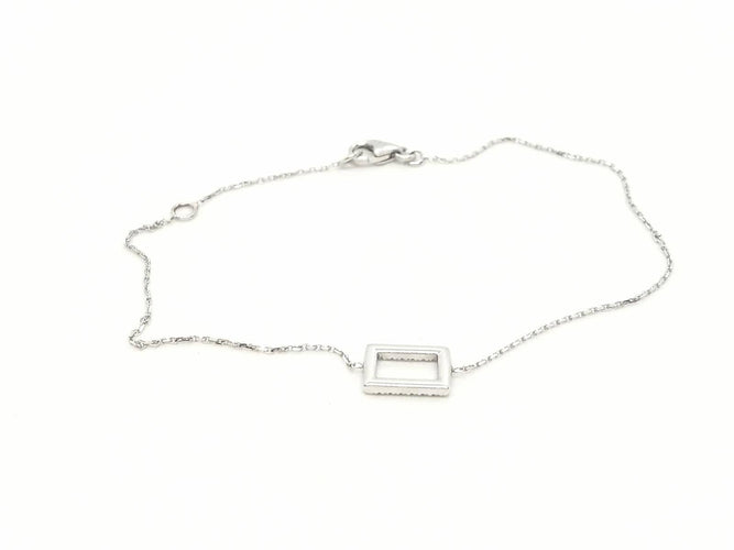 Bracelet Bracelet en or blanc 18 carats serti de diamants 58 Facettes 579196RV