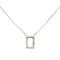 Collier Collier graphique en or blanc et rose 18 carats avec diamants 58 Facettes 579200RV
