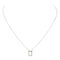 Collier Collier graphique en or blanc et rose 18 carats avec diamants 58 Facettes 579200RV