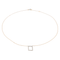 Collier Collier graphique motif rectangle en or blanc et or rose 18 carats diamants 58 Facettes 579205RV