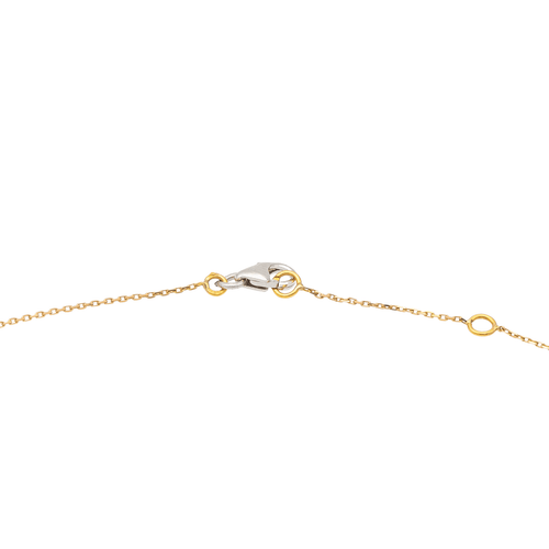 Collier Collier graphique motif rectangle en or blanc et or rose 18 carats diamants 58 Facettes 579205RV