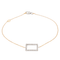 Bracelet Bracelet graphique en or rose et or blanc 18 carats, diamants 58 Facettes 579214RV