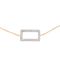Bracelet Bracelet graphique en or rose et or blanc 18 carats, diamants 58 Facettes 579214RV