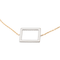 Bracelet Bracelet graphique en or rose et or blanc 18 carats, diamants 58 Facettes 579214RV