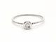 Bague 54 Bague en or blanc 18 carats avec diamant brillant 0,03 ct 58 Facettes 579277RV