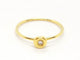 Bague 52 Bague en or jaune 18 carats avec diamant taille brillant 58 Facettes 579280RV