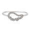 Bague 54 Bague aile d’ange en or blanc 18 carats et diamants 58 Facettes 579296RV