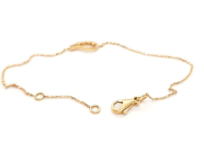 Bracelet Bracelet aile d’ange en or rose 18 carats et diamants 58 Facettes 579300RV