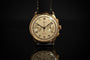 Montre Chronographe suisse - Montre en or jaune 18K, cadran blanc 38 mm 58 Facettes