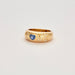 59 CHOPARD ring - LOVE bangle ring in yellow gold, sapphire and diamonds 58 Facettes DV0512-1