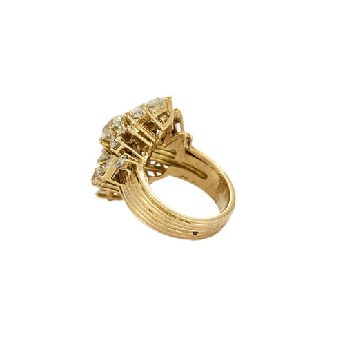 Bague 53 Bague Aigrette en or jaune 750 et diamants 58 Facettes BO/230051