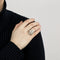 Bague 53 Bague Aigrette en or jaune 750 et diamants 58 Facettes BO/230051