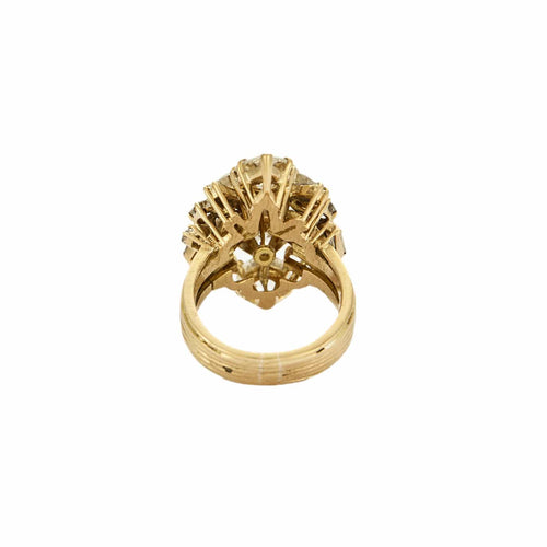 Bague 53 Bague Aigrette en or jaune 750 et diamants 58 Facettes BO/230051