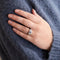 Bague 54 Bague vintage sertie d’un saphir en or blanc 18 carats et diamants 58 Facettes BO/230003/