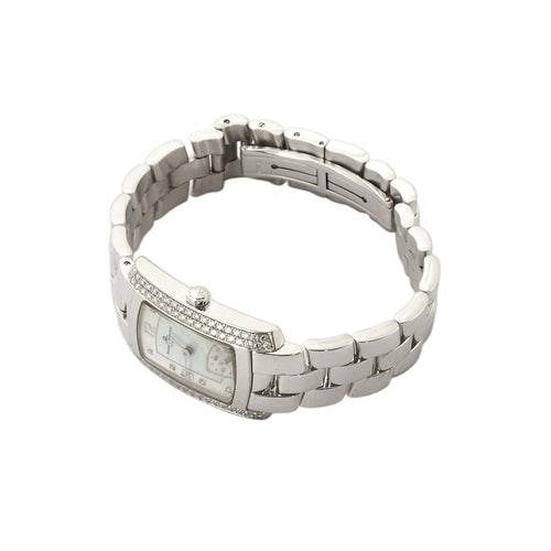 Montre Baume & Mercier - Montre Hampton en or blanc 18k et diamants 58 Facettes BO/230018 STA