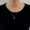 Collier Collier pendentif en or blanc 18k et diamant 0,50 ct 58 Facettes BO/24009