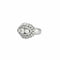 Bague 55 Bague "Dôme" en or blanc 18 carats et diamants 58 Facettes BO/230063/