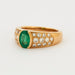 Ring 55 Emerald and diamond bangle ring 58 Facettes A 7333