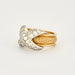 Tiffany ring - Schlumberger ring - Platinum yellow gold and diamonds 58 Facettes DV2674-1