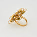 Ring 51.5 Claire de Divonne - Fleur ring in yellow gold with sapphires, peridots, topazes 58 Facettes DV03020-11