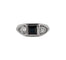 Bague 54 Bague vintage sertie d’un saphir en or blanc 18 carats et diamants 58 Facettes BO/230003/
