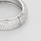 CARTIER - Exceptionnel bracelet jonc en platine et diamants 58 Facettes