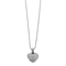 Collier Collier pendentif cœur en or blanc 18 carats et diamants 58 Facettes BO/240016